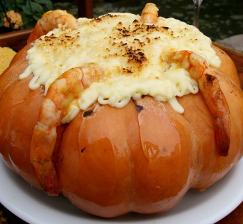 Receitas – Camarão na Moranga