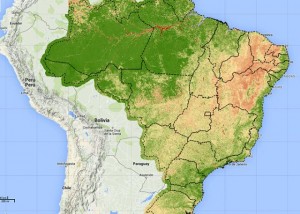 mapa brasil água