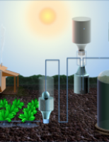 Um irrigador Solar prático e útil para o pequeno agricultor