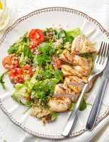 Receita – Salada de quinoa com frango