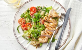 Receita – Salada de quinoa com frango