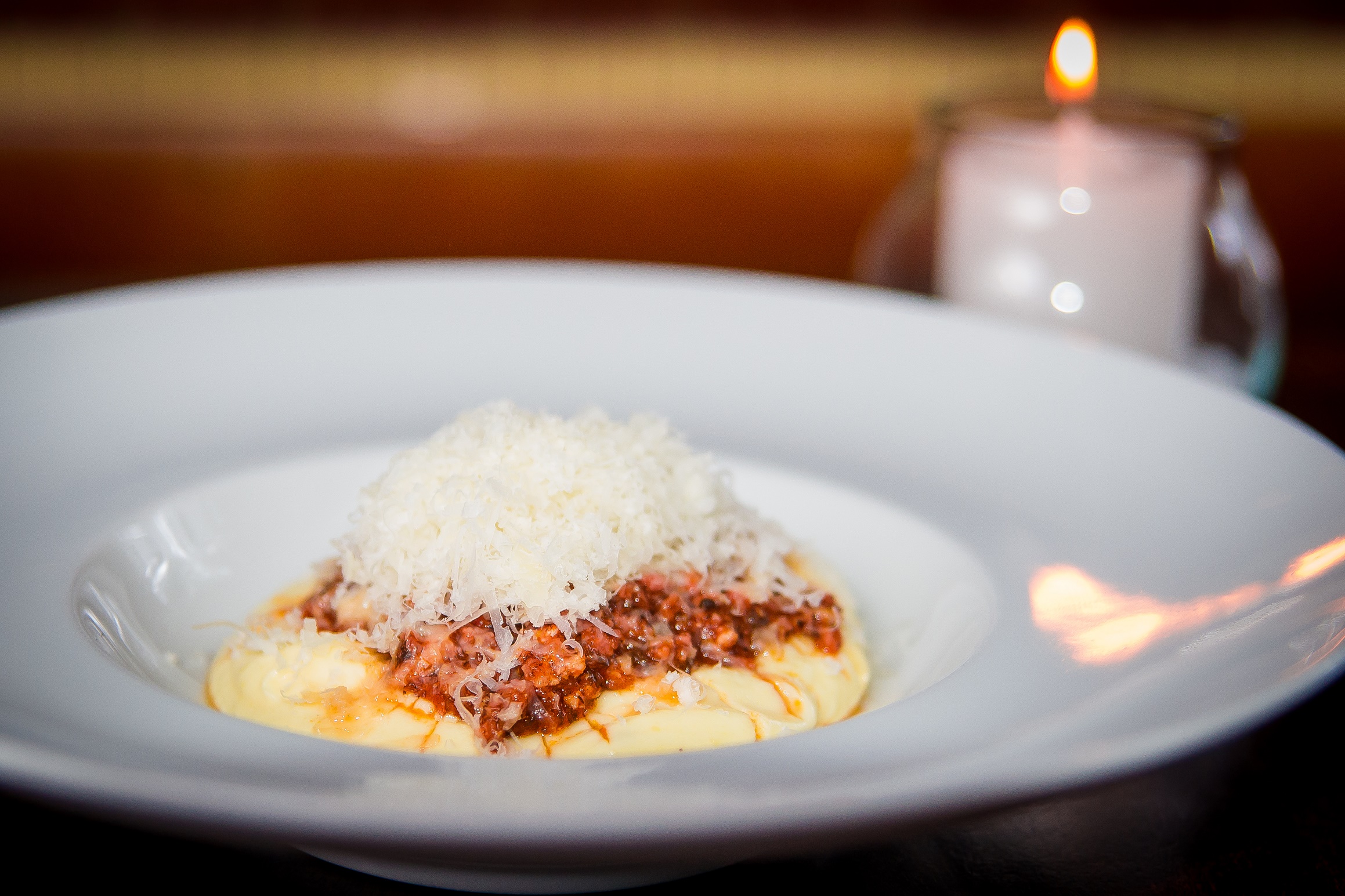 Receita – Polenta cremosa com ragu bolonhesa