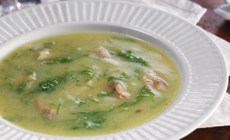 Receita – Sopa de fubá e couve