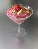 Receita – Sorvete de frutas vermelhas com banana e muito saudável