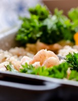 Receita – Risoto de quinoa com camarão e limão siciliano