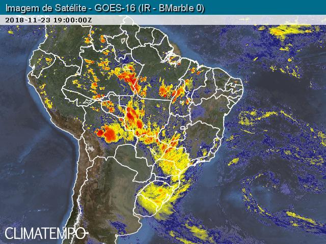 Alterações no tempo provocam mudanças no clima em várias partes do país