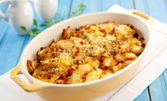 Receita – Bacalhau ao forno com migas