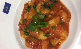 Receita – Nhoque de Banana Verde ao molho de Tomate e Melancia