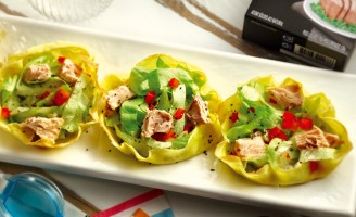 Receita – Cestinhos Folhados Recheados com Ricota e Atum Claro