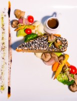 Receita – Salmão em crosta com legumes