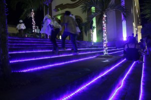 Luzes Gravaté - escadaria 2