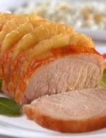 Receita – Lombo com abacaxi assado