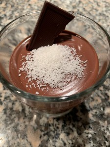 mousse de chocolate fit