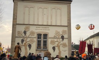 Festa do vinho na região da Borgonha, na França