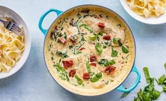 Receita – Tagliatelle Sacciali com Frango e Cogumelos