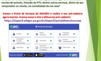 Agência de defesa agropecuária oferece serviços on-line para o produtor não sair de casa