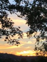 Por do sol no Morvan