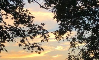 Por do sol no Morvan