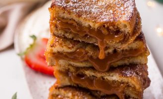 Receitas de Natal – Rabanadas recheadas com caramelo salgado