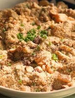 Receita – Farofa de Amêndoas, Damasco e manteiga Ghee de Alho Negro