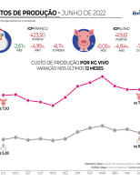 Produzir frangos no Brasil ficou mais barato e para os suínos o custo de produção se manteve estável