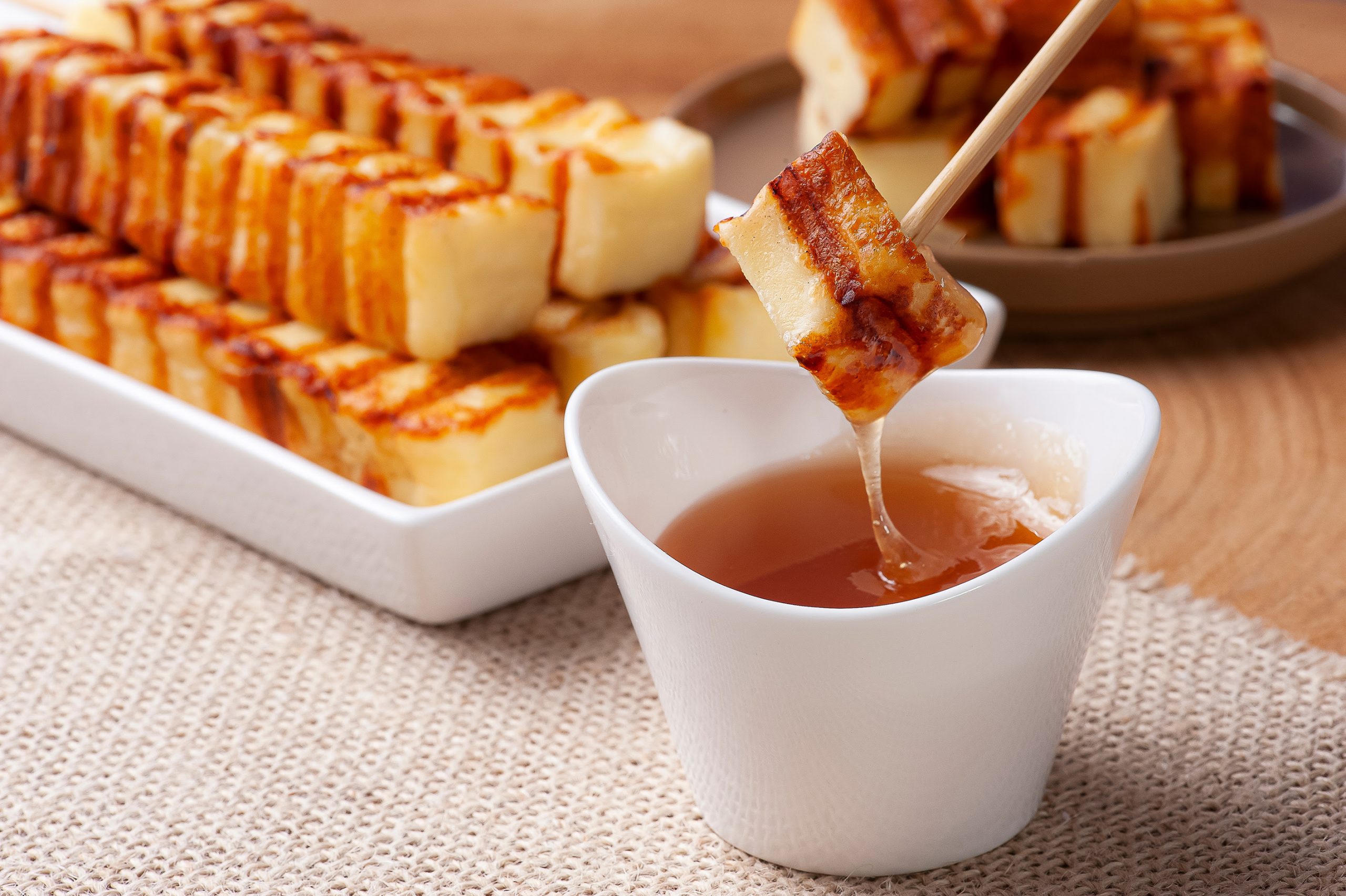 Receita – Queijo coalho com melado na air fryer