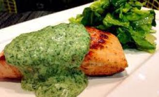 Receita – Peixe assado com creme de espinafre