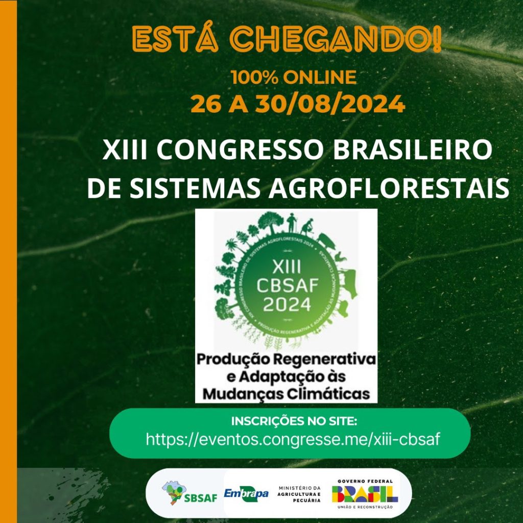 Congresso agroflorestal vai discutir regeneração das florestas e as mudanças climáticas