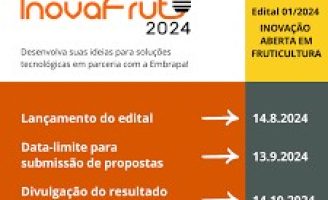 Veja as propostas aprovadas para o Programa de Inovação Aberta em Fruticultura – InovaFrut 2024