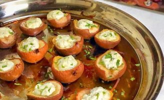 Receita – Pêras ao Vinho com Gorgonzola