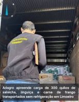 Produtos de origem animal que estavam sendo transportados sem refrigeração foram apreendidos por fiscais da Adagro, em Pernambuco
