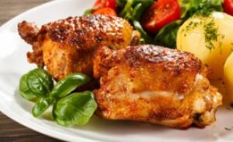 Receita – Sobrecoxa com Mix de Legumes