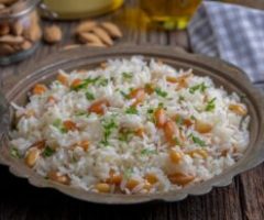 Receita – Arroz de Champanhe com Amêndoas